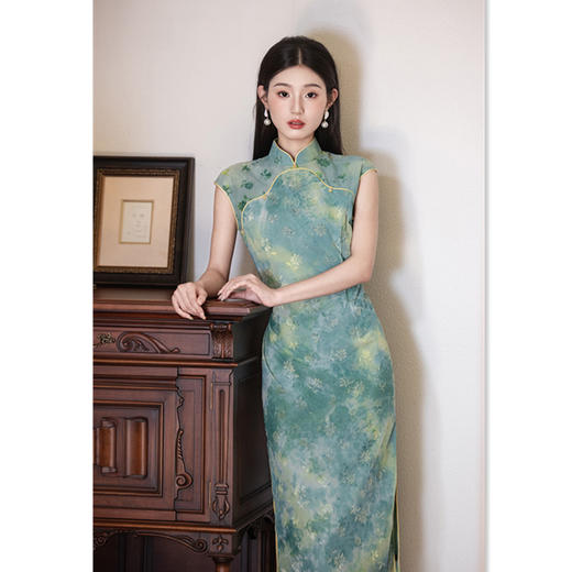 GX旗袍女夏季2025新款新中式气质复古国风改良年轻少女显瘦日常旗袍 商品图2