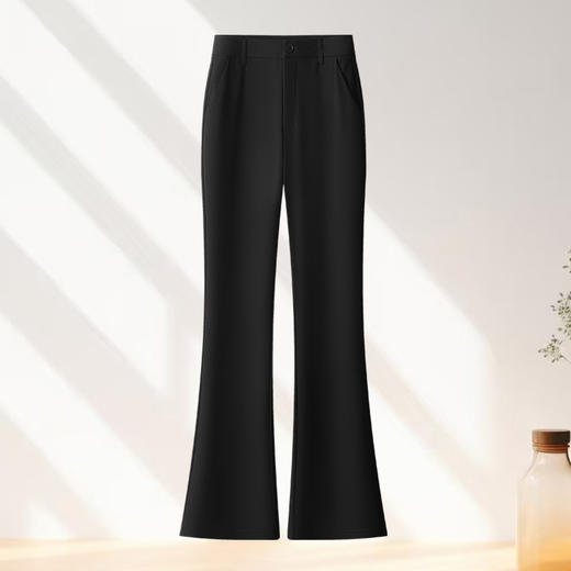 「自」全新升级【铂金会员165/天猫219/差价54】(42842)洛诗琳夏季薄款微喇裤2025新款高腰显瘦休闲通勤西装喇叭裤 商品图0