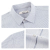 【竹纤维/胶条衬衫】柒牌长袖衬衫男秋季新款商务色织格翻领衬衣129A70370 商品缩略图3