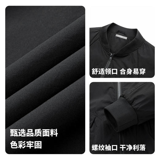 【夹棉加厚】圣得西厚款棒球领夹克2025秋新款时尚潮流百搭外套男 商品图5