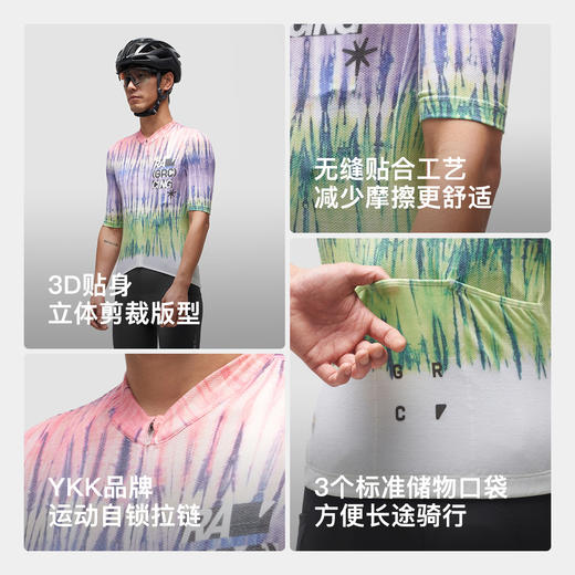 GRC桀骜无尽春夏新款CMYK速染羊毛透气短袖上衣公路自行车骑行服男 商品图2