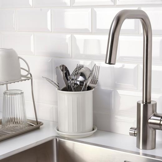 IKEA 餐具架 米黄色/电镀 13 厘米 商品图3