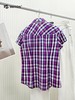【第2件半价！尾货清仓不退换】波顿女士短袖格仔衬衫LS391 商品缩略图1