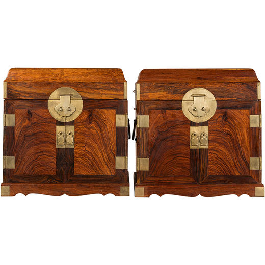 黄花梨盝顶官皮箱（一对） 商品图5