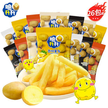 脆升升蜂蜜黄油原切薯条520g（20g*26）混合味非膨化休闲零食大礼包 /休闲食品 /膨化食品 /薯条 商品图7