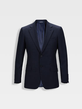 callisto日蚀蓝绵羊毛西服