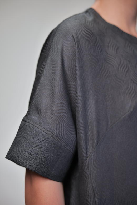 漫物记一粒扣男士圆领上衣M285 商品图4