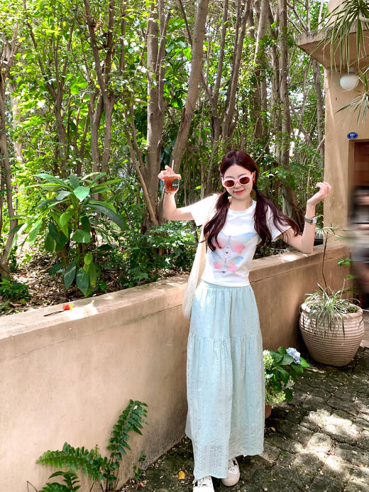 【110元任选2件】最后一波现货！彩色蝴蝶印花修身短袖 商品图9