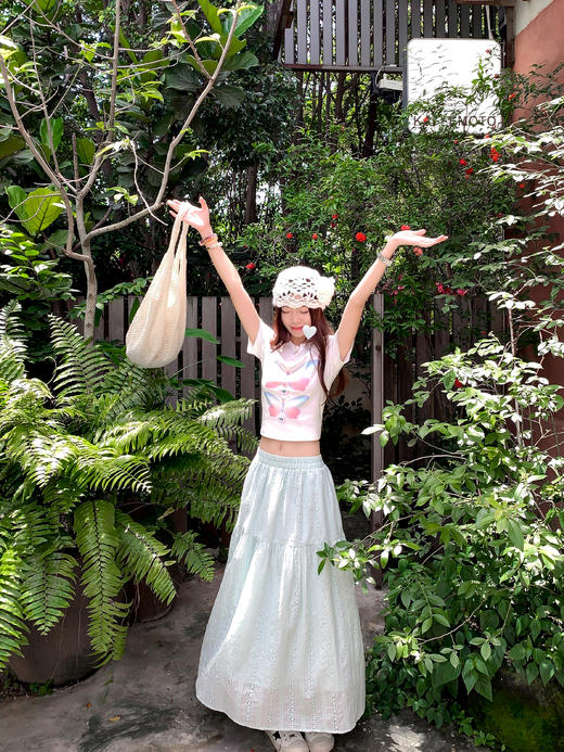 【110元任选2件】最后一波现货！彩色蝴蝶印花修身短袖 商品图8