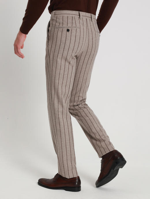 callisto雪茄棕绵羊毛西裤 商品图3