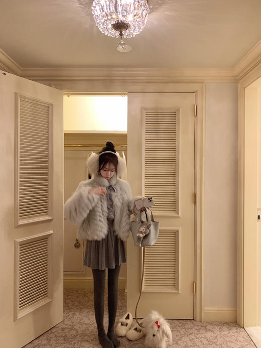 金蘑菇菇  日常通勤小灰裤 商品图8