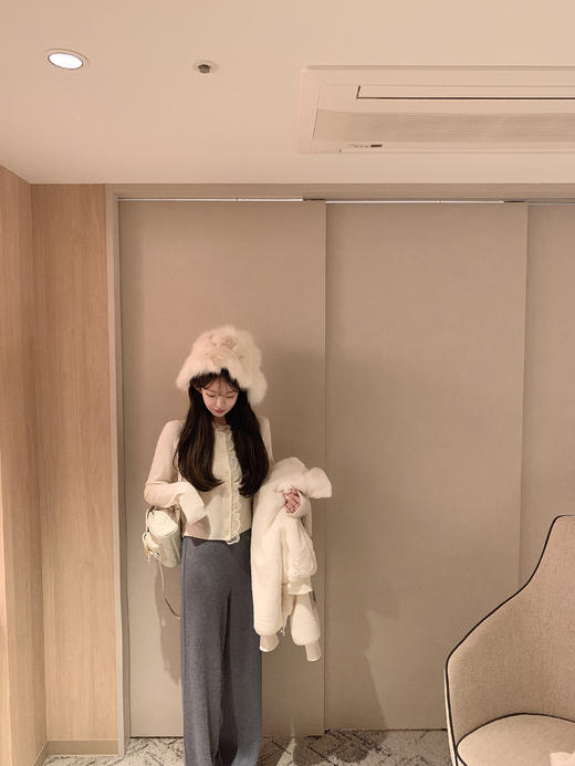 金蘑菇菇  日常通勤小灰裤 商品图0