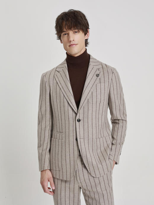 callisto雪茄棕绵羊毛西服 商品图2