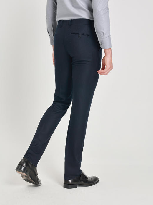 callisto星空蓝绵羊毛西裤 商品图3