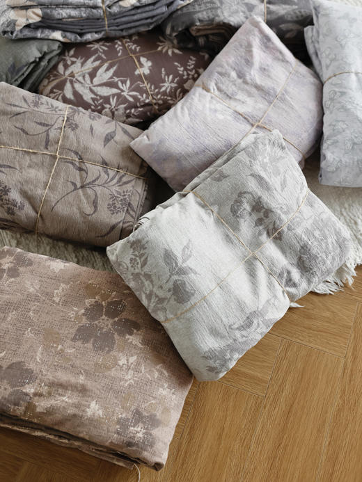 北纬48°黄金产区亚麻❗️『繁花入梦』系列【轻法式原麻五件套】在40℃也能享受20℃山涧般的舒爽裸睡感❗️ 商品图10