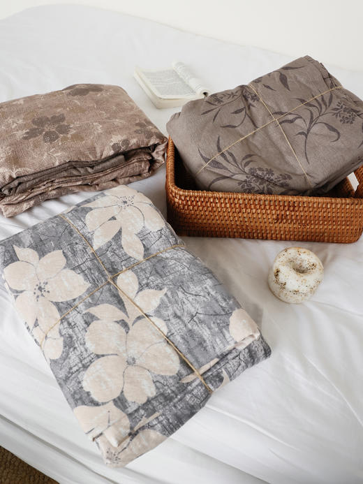 北纬48°黄金产区亚麻❗️『繁花入梦』系列【轻法式原麻五件套】在40℃也能享受20℃山涧般的舒爽裸睡感❗️ 商品图1