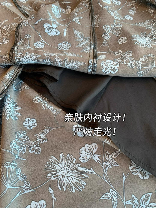 直发【JS3692816】蓝花楹半裙~设计感芙蓉麻水墨蓝紫调碎花鱼尾半身裙 商品图4