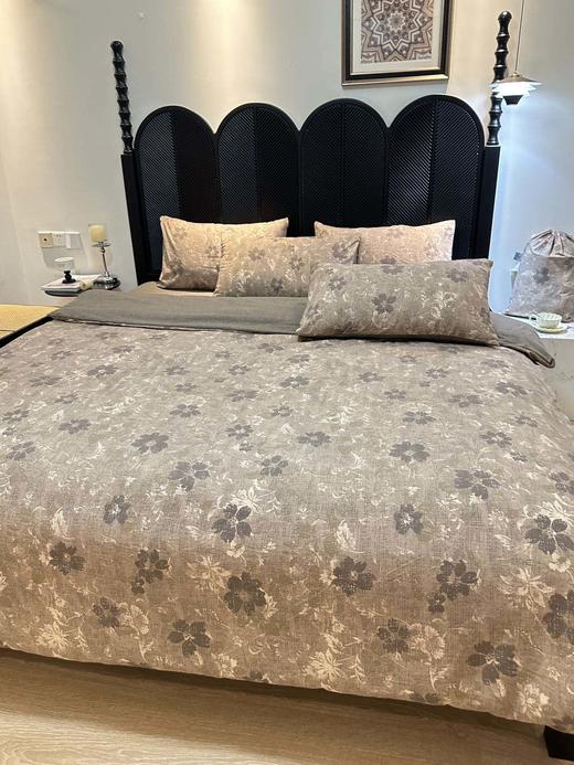 北纬48°黄金产区亚麻❗️『繁花入梦』系列【轻法式原麻五件套】在40℃也能享受20℃山涧般的舒爽裸睡感❗️ 商品图4