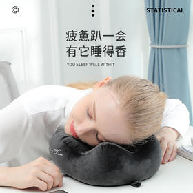 【告别颈椎酸痛！凉感黑科技U型枕】颈椎护颈枕，告别颈椎酸痛！一套解决出行烦恼，汽车颈枕午休枕飞机旅行枕头，国庆节出游常备！