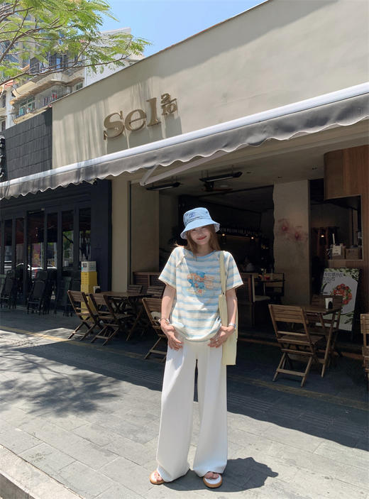 【129元任选2件】条纹小熊印花短袖 商品图6