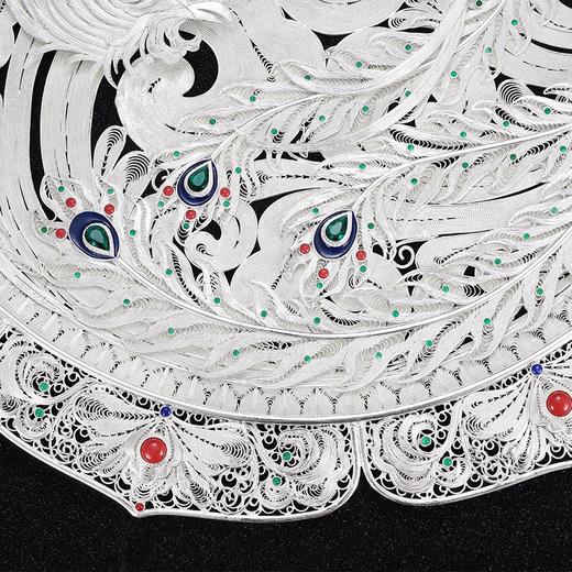 子佩集S999银手工银花丝【凤舞云霄花丝盘】大师工坊原创设计【FWYX】2506 商品图3