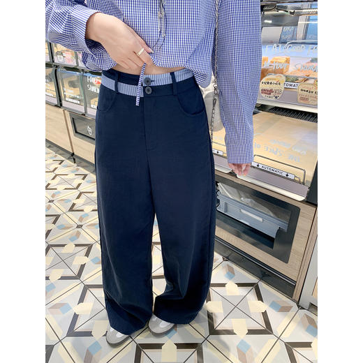 <曾小咸推荐>现货秒杀 ！微信超特价！双腰格子拼接休闲裤 日常189.99 立减100 秒杀89.99！！ 商品图2