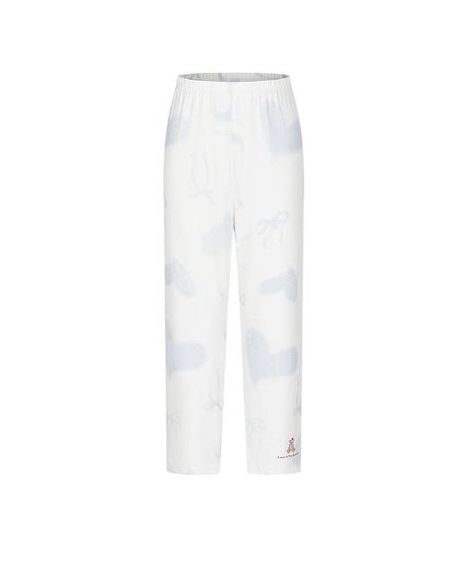 【春上新】8楼爱慕儿童Aimer Kids女孩奶皮爱心熊长睡裤AK142J461，吊牌价329元 商品图3