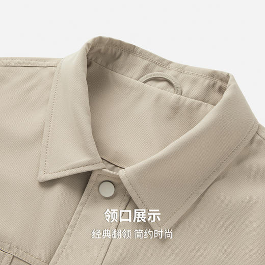 圣得西男士平整抗皱易打理工装夹克2025秋季新款休闲百搭外套 商品图6