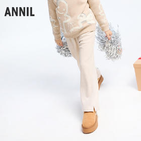 女童全腰针织裤冬季新款安奈儿童装EG546572