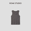 ROMI STUDIO“简约舒适”竹节棉轻薄柔软宽松U领针织背心RWCRS64055 商品缩略图0