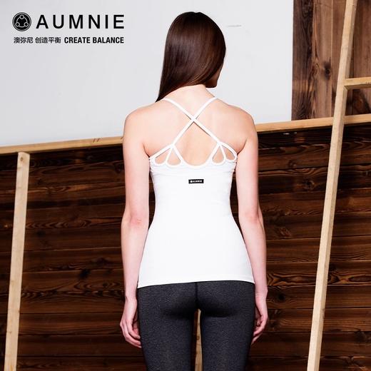 AUMNIE澳弥尼莲花背心紧身女薄款速干透气显瘦百搭瑜伽背心罩衫 商品图4