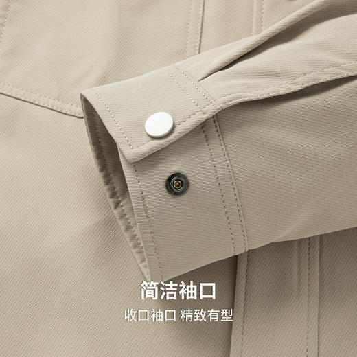 圣得西男士平整抗皱易打理工装夹克2025秋季新款休闲百搭外套 商品图7