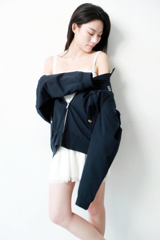 老钱风哈灵顿夹克，出口法国。胸口小标刺绣风衣夹克外套C080566 商品图10