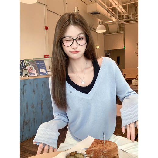 <曾小咸推荐>3.17现货秒杀 ！微信超特价！2色假两件拼接针织衫 日常159.99 立减80 秒杀79.99！！半身裙 秒杀99.99！！ 商品图10