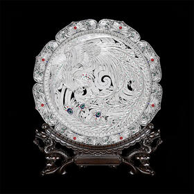 子佩集S999银手工银花丝【凤舞云霄花丝盘】大师工坊原创设计【FWYX】2506