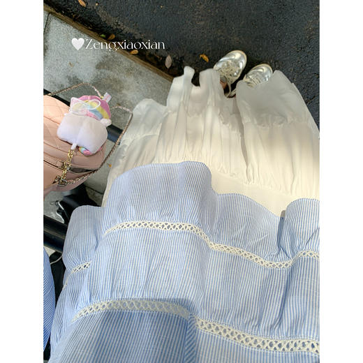 【129元任选2件】现货！荷叶边系带灯笼袖衬衫 商品图2