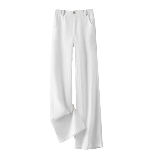 1-MYX-6809亚麻天丝阔腿裤女夏季2025新款高腰垂感防晒棉麻直筒休闲长裤薄款 商品图4