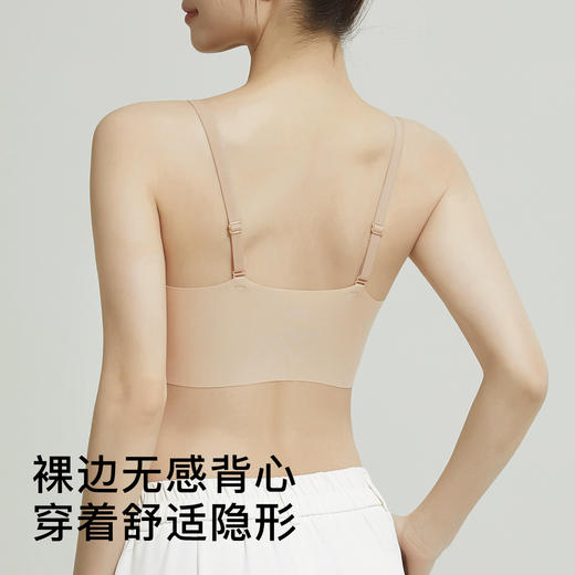 【粉底液隐形无痕】夏季薄款内衣女舒适透气美背聚拢无钢圈文胸 商品图5