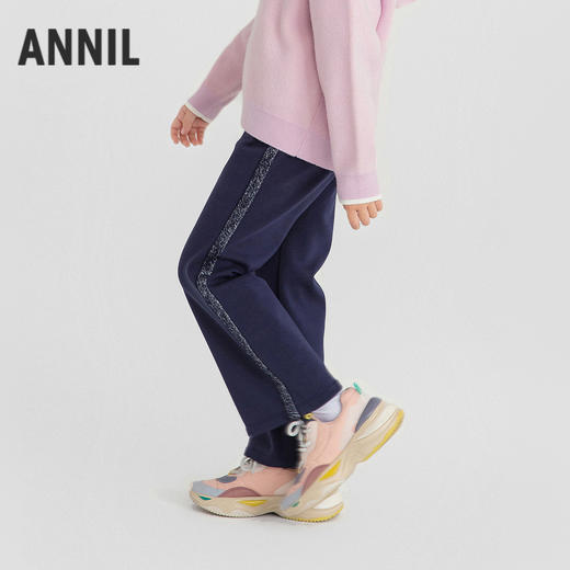女童全腰针织长裤冬季新款安奈儿童装EG546582 商品图2