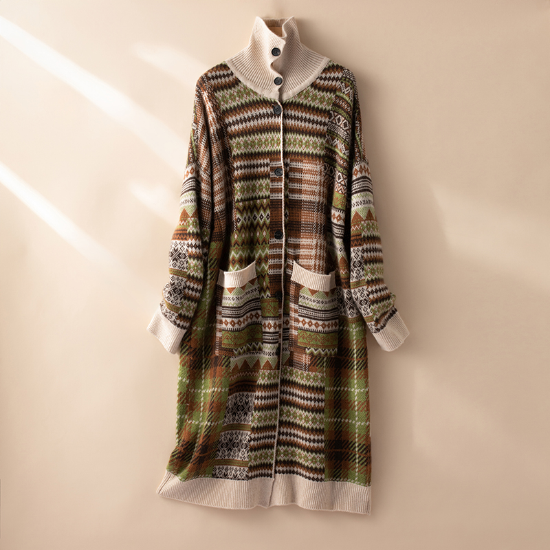 【北欧女王】重磅牛货！100纯山羊绒显瘦宽松大衣外套女CYR240103