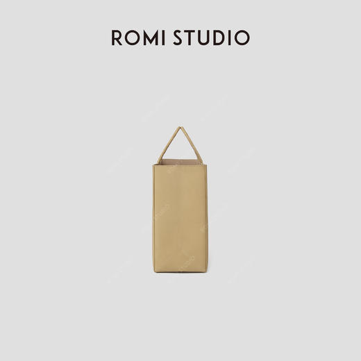 ROMI STUDIO 首饰袋 100磨砂牛皮革复古方形托特手提包RWCAP34635 商品图1