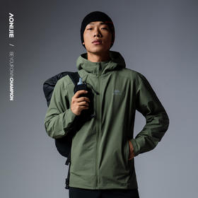 奥尼捷连帽户外运动夹克防泼水防风耐磨运动夹克透气舒适男士夹克