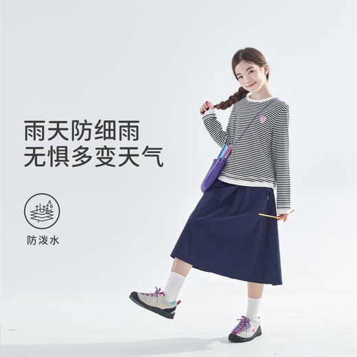 cicochild25年秋季新款女童A字运动半裙防泼水锦纶微弹简约休闲裙 商品图1