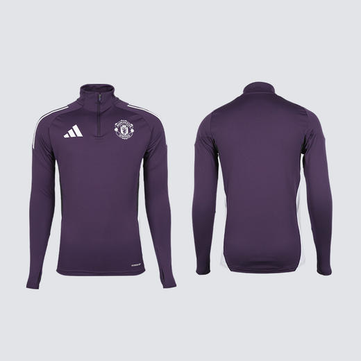 小李子正品ADIDAS阿迪达斯曼联运动半拉链长袖训练服成人男JP3124 商品图4