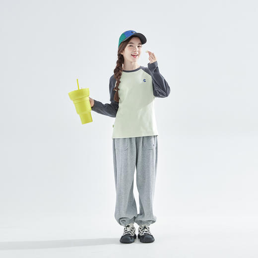 cicochild25年秋季新款女童远红外保暖长袖T恤7A抗菌抗静电打底衫 商品图4