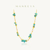 Manreya玛芮雅“矿野密契”淡水珍珠绿松项链锁骨链女精致|绿松，淡水珍珠， 长度：41+5cm 商品缩略图0