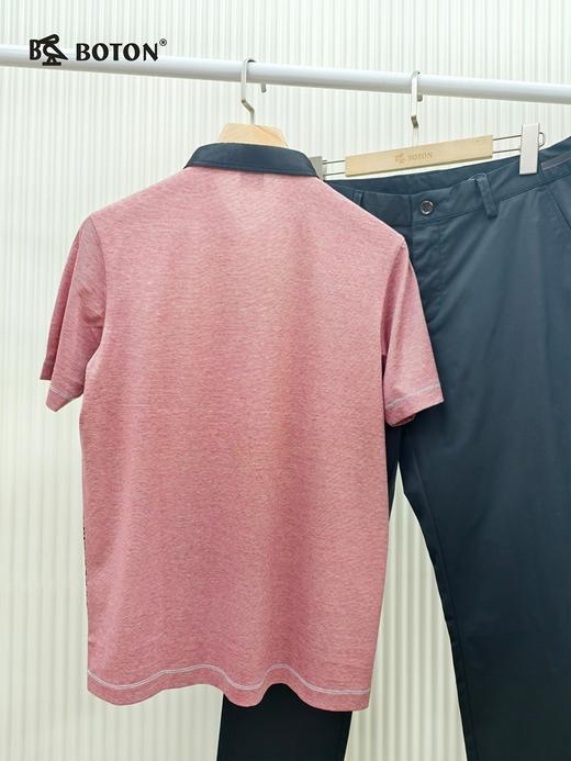 【第2件半价！尾货清仓不退换】波顿男士翻领短袖T恤全棉舒适透气夏季必备MT531 商品图3