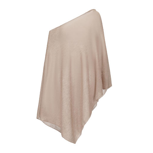 Ruohan 25PF 驼色/黑色水溶羊绒针织披肩 商品图4