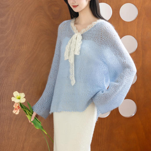 苏苏姐家云想马海上衣手工DIY编织钩针毛线团套头毛衣自制材料包 商品图1