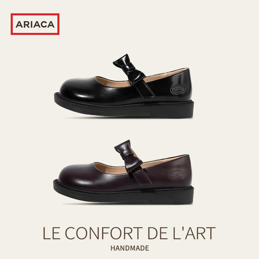 ARIACA艾芮苏儿童鞋女童黑色皮鞋学生演出鞋软底英伦公主鞋玛丽珍9936-18 商品图3